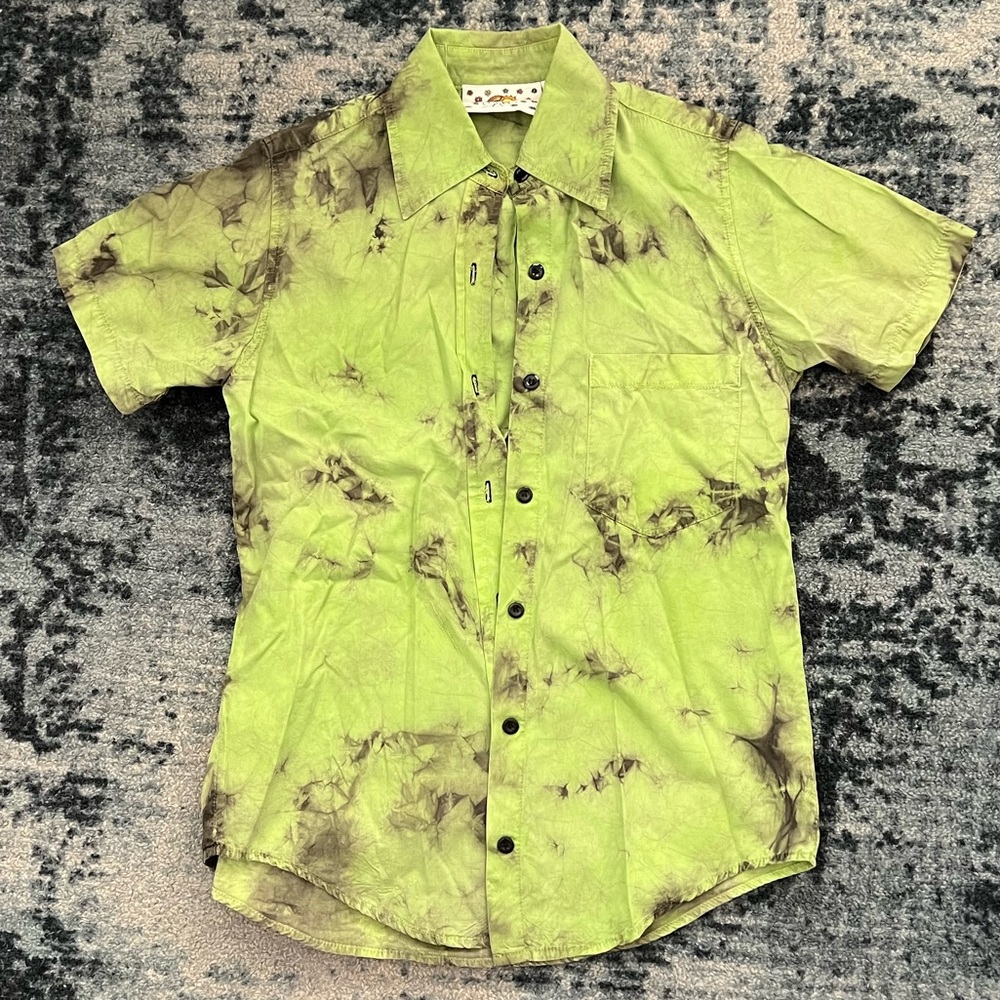 Big Bud Press Tie Dye Button Up Size XXS